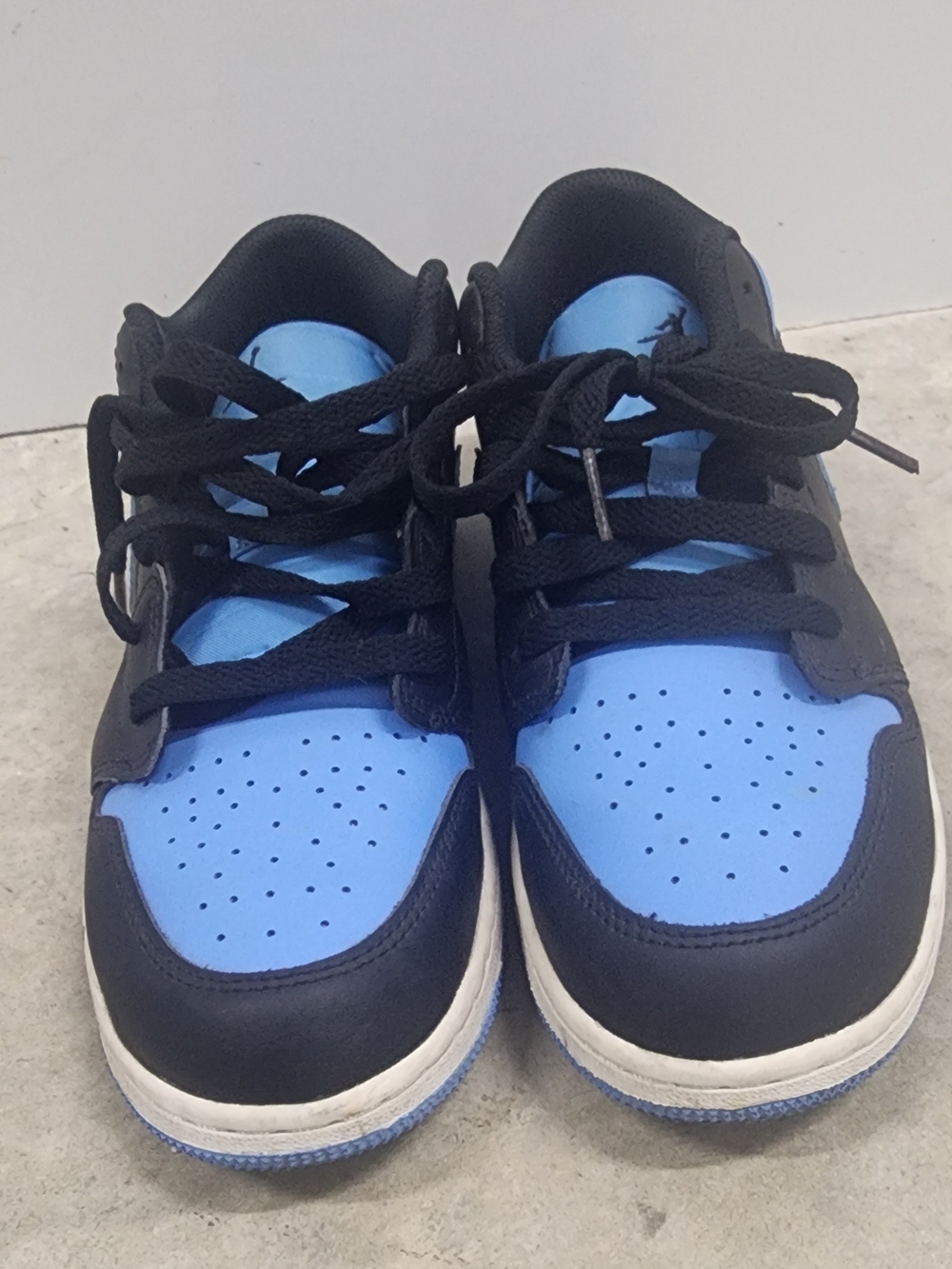 Jordan Air Jordan 1 Low Top Boys Lace-Up Sneakers Black/Blue US 7Y